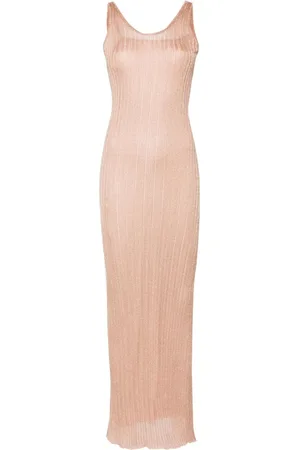 Fabiana Filippi Geripptes Camisole-Kleid aus Lurex