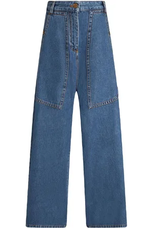 Etro Weite Jeans mit Pegaso-Stickerei