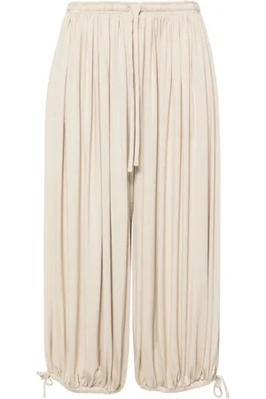 Totême Gathered jersey trousers