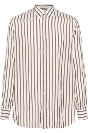 LARDINI Gestreiftes Seidenhemd