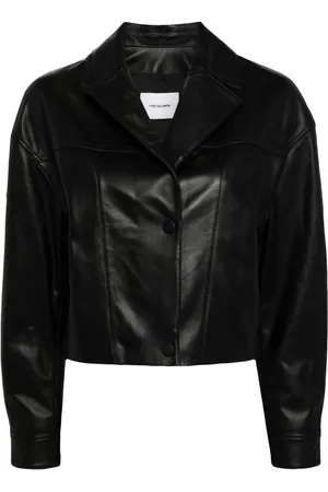 YVES SALOMON Cropped-Jacke aus Leder