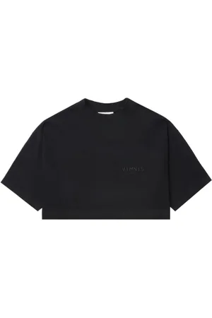 VTMNTS Cropped-T-Shirt mit Logo-Stickerei