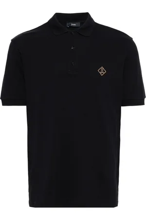 HERNO Pikee-Poloshirt mit Logo-Stickerei