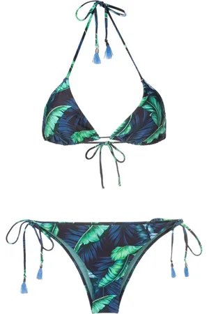 Lygia & Nanny Maya Triangel-Bikini mit Blatt-Print