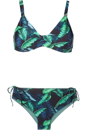 Lygia & Nanny Marcela Bikinioberteil mit Blatt-Print