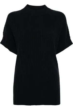 N.PEAL Rippstrick-Poncho aus Bio-Kaschmir