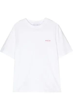 Maison Labiche T-Shirt mit Slogan-Stickerei