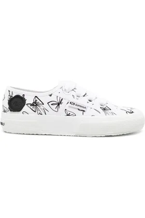 Viktor & Rolf X Superga Canvas-Sneakers mit Schleifen-Print