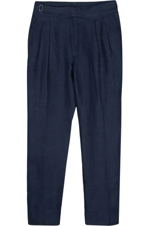 Ralph Lauren Tapered-Leinenhose mit Falten