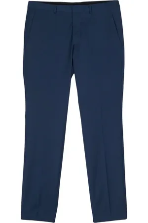 HUGO BOSS Tapered-Hose mit Bügelfalten