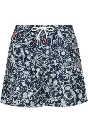 Kiton Badeshorts mit Logo-Stickerei