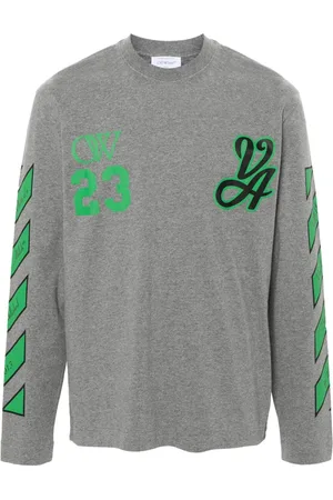 OFF-WHITE Langarmshirt mit Logo-Print