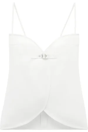 Courrèges Ellipse Tanktop mit Schnallenapplikation
