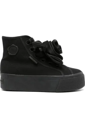 Viktor & Rolf X Superga High-Top-Sneakers mit Satinrose