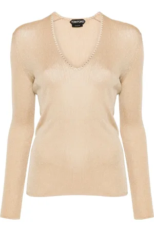 Tom Ford Pullover mit geripptem V-Ausschnitt