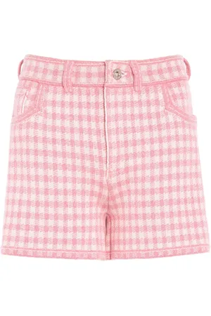 Barrie Kaschmirgemisch-Shorts mit Vichy-Karo
