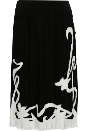 Lanvin Zweifarbiger Faltenrock