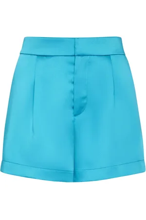 Philipp Plein Shorts aus Satin mit Logo-Schild