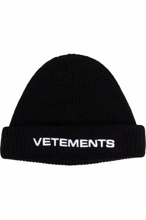 Vetements Gerippte Mütze mit Logo-Stickerei