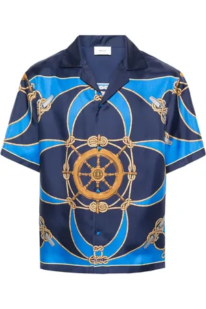 Bally Seidenhemd mit grafischem Print