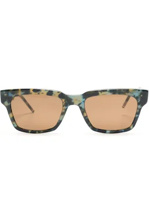 Thom Browne Eckige Sonnenbrille in Schildpattoptik