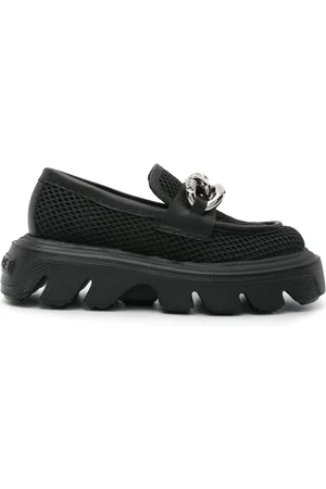 Casadei Mesh-Loafer mit Zierkette