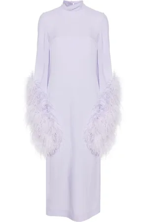 ‎Taller Marmo‎ Del Rio Kleid mit Federbesatz