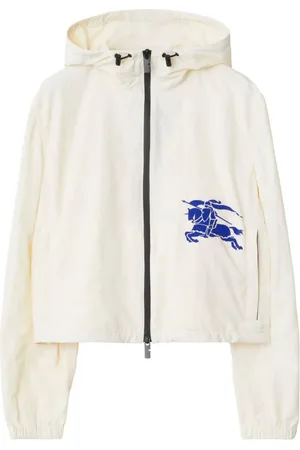Burberry Cropped-Jacke mit Equestrian Knight-Applikation