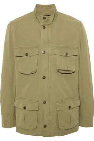 Barbour Utility-Jacke mit Druckknöpfen