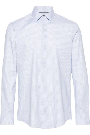 HUGO BOSS Popeline-Hemd mit geometrischem Muster