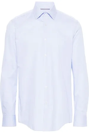 HUGO BOSS Gestreiftes Hemd aus Popeline