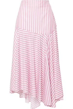 Viktor & Rolf Asymmetrischer Volant Rock mit Streifen
