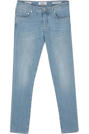 BARBA Tief sitzende Tapered-Jeans