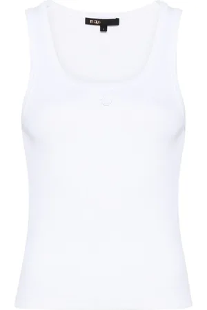 Maje Tanktop mit Kleeblatt-Stickerei