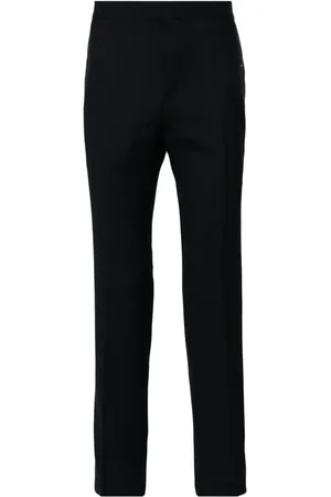 HUGO BOSS Klassische Hose mit Satinbesatz