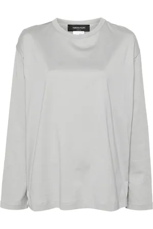 Fabiana Filippi Langarmshirt mit Kontrasteinsatz