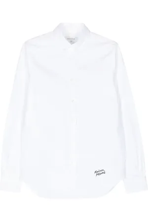 Maison Kitsuné Hemd mit Logo-Stickerei