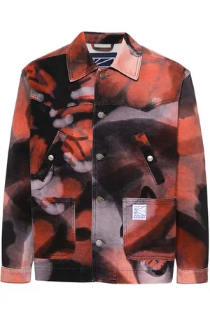 Rassvet Jeansjacke mit abstraktem Print