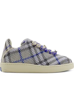 Burberry Gestrickte Box Sneakers mit Check