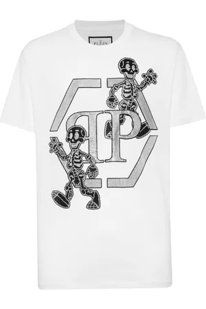 Philipp Plein Skeleton T-Shirt mit Verzierung
