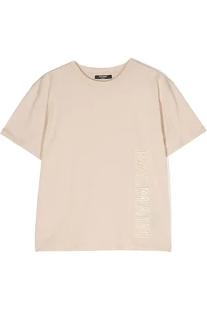 Balmain T-Shirt mit Logo-Prägung