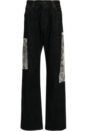 YOHJI YAMAMOTO Straight-Leg-Jeans mit Einsätzen