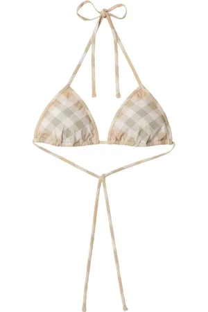 Burberry Kariertes Triangel-Bikinioberteil
