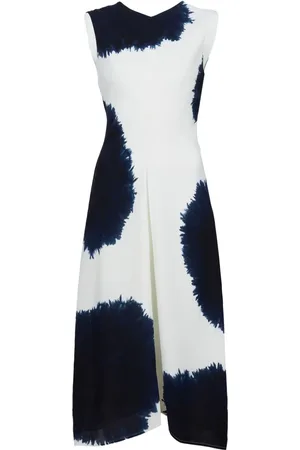 Proenza Schouler Ella Kreppkleid mit abstraktem Print