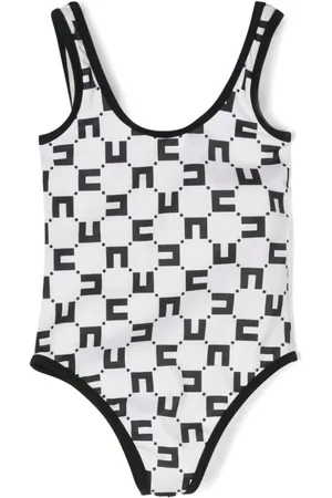 Elisabetta Franchi Badeanzug mit Monogrammmuster