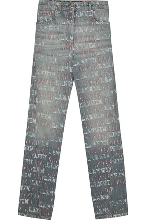 Lanvin X Future halbhohe Straight-Leg-Jeans