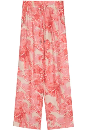 Kiton Hose aus Seide mit abstraktem Print