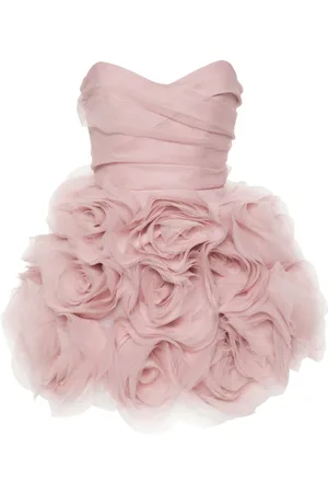 Ana Radu Tüll-Minikleid mit Blumenapplikation