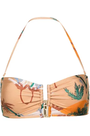 RAQUEL DINIZ Bikinioberteil mit Palmen-Print