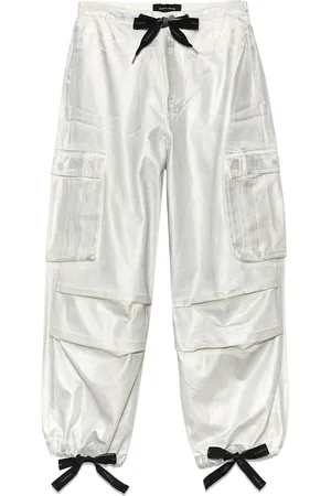 Purple Brand Cargohose im Metallic-Look